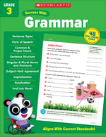 Book cover for Scholastic Success with Grammar Grade 3 Workbook