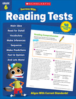 Book cover for Scholastic Success with Reading Tests Grade 6 Workbook