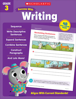 Book cover for Scholastic Success with Writing Grade 3 Workbook