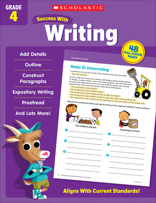 Book cover for Scholastic Success with Writing Grade 4 Workbook