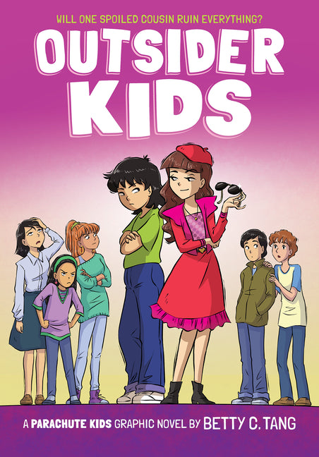 Book cover for Outsider Kids: A Parachute Kids Graphic Novel (Parachute Kids #2)