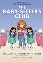 Book cover for Mallory and the Trouble with Twins: A Graphic Novel (the Baby-Sitters Club #17)