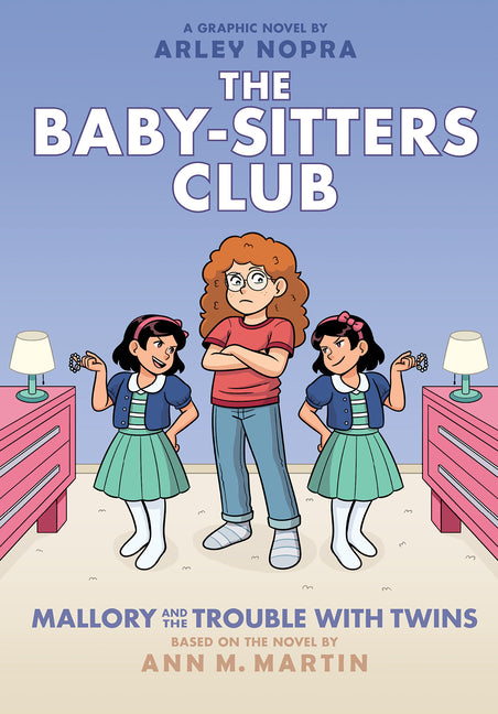 Book cover for Mallory and the Trouble with Twins: A Graphic Novel (the Baby-Sitters Club #17)