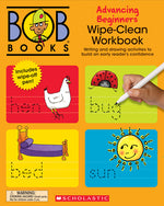 Book cover for Bob Books - Wipe-Clean Workbook: Advancing Beginners Phonics, Ages 4 and Up, Kindergarten (Stage 2: Emerging Reader)