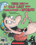 Book cover for There Was an Old Lady Who Swallowed a Worm!