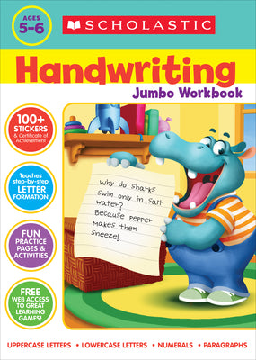 Book cover for Scholastic Handwriting Jumbo Workbook