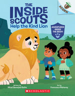 Book cover for Help the Kind Lion: An Acorn Book (the Inside Scouts #1)