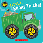 Book cover for Let's Go, Stinky Trucks! (Spin Me!)