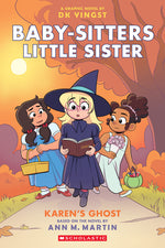 Book cover for Karen's Ghost: A Graphic Novel (Baby-Sitters Little Sister #11)