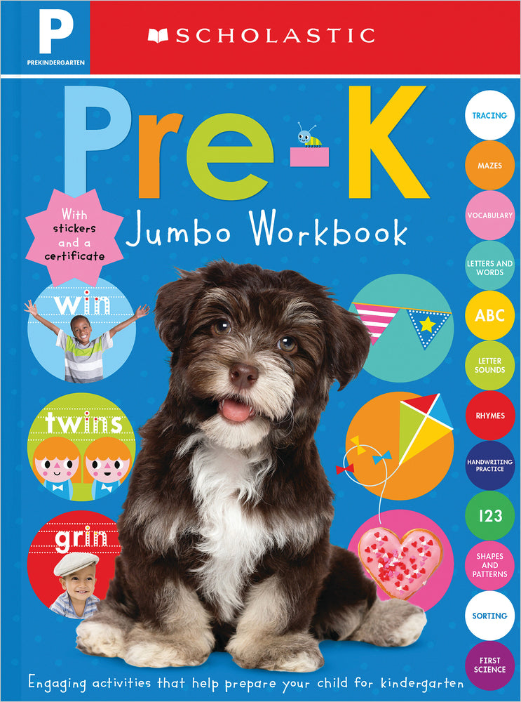 Book cover for Pre-K Jumbo Workbook: Scholastic Early Learners (Jumbo Workbook)