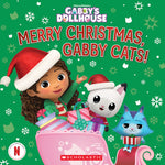 Book cover for Merry Christmas, Gabby Cats! (Gabby's Dollhouse Hardcover Storybook)