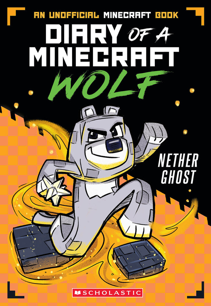 Book cover for Nether Ghost (Diary of a Minecraft Wolf #3)