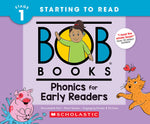 Book cover for Bob Books - Phonics for Early Readers Hardcover Bind-Up Phonics, Ages 4 and Up, Kindergarten (Stage 1: Starting to Read)