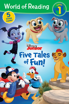 Book cover for World of Reading: Disney Junior: Five Tales of Fun!-Level 1 Reader Bindup