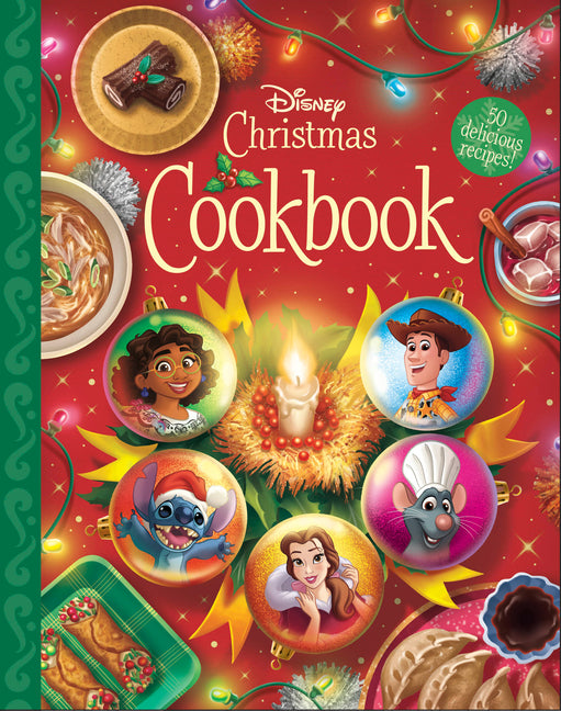 Book cover for Disney Christmas Cookbook: 50 Delicious Recipes!