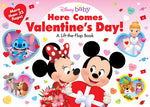 Book cover for Disney Baby: Here Comes Valentine's Day!: A Lift-The-Flap Book