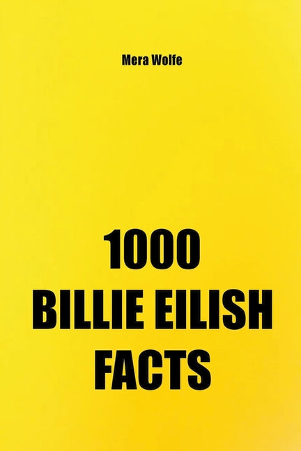 Book cover for 1000 Billie Eilish Facts
