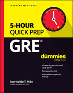 Book cover for GRE 5-Hour Quick Prep for Dummies