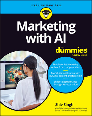 Book cover for Marketing with AI for Dummies