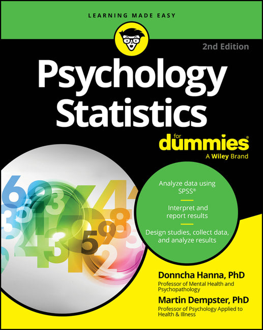Book cover for Psychology Statistics for Dummies