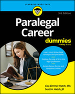 Book cover for Paralegal Career for Dummies