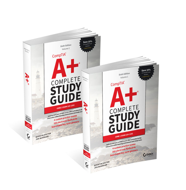 Book cover for Comptia A+ Complete Study Guide, 2-Volume Set: Volume 1 Core 1 Exam 220-1201 and Volume 2 Core 2 Exam 220-1202
