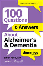Book cover for 100 Questions & Answers about Alzheimer's & Dementia for Dummies