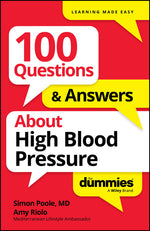 Book cover for 100 Questions & Answers about High Blood Pressure for Dummies