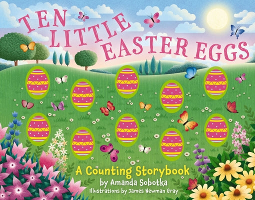 Book cover for Ten Little Easter Eggs: A Counting Storybook