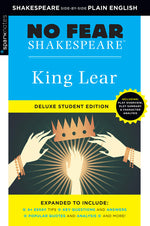 Book cover for King Lear: No Fear Shakespeare Deluxe Student Editions - Shakespeare Side-By-Side Plain English (Revised)
