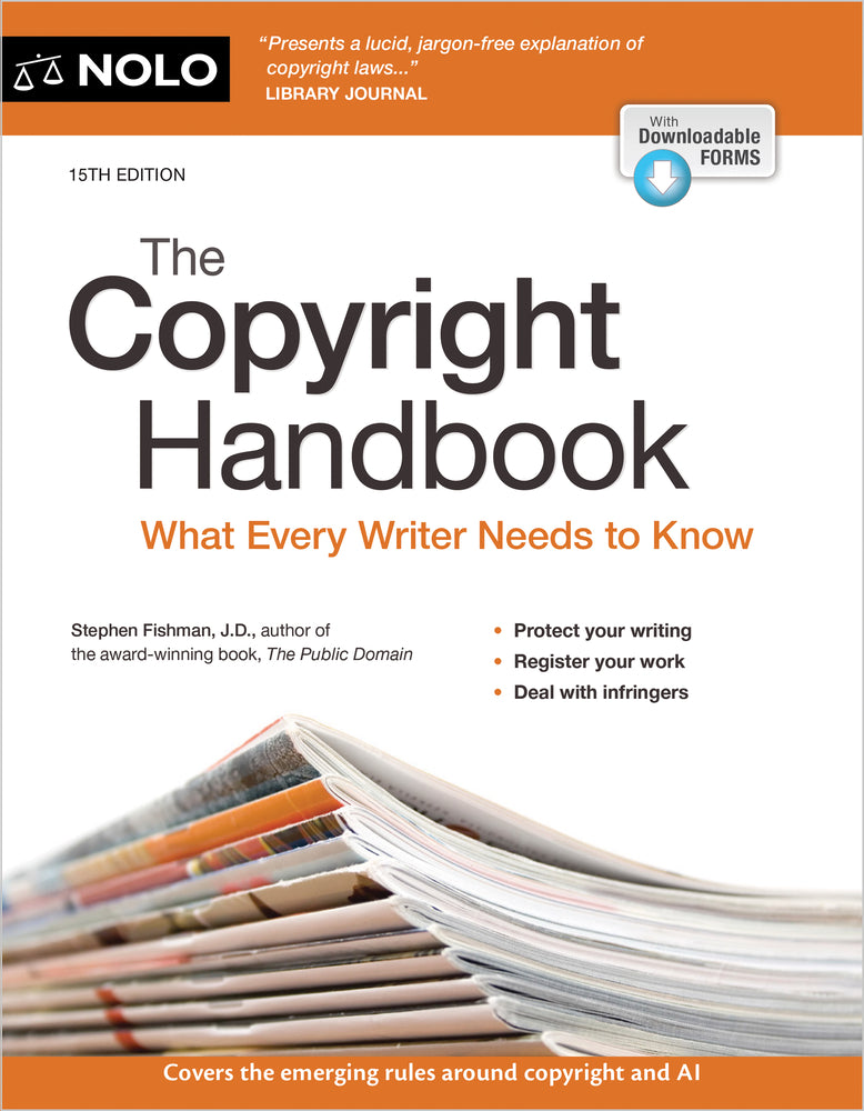 Book cover for The Copyright Handbook: What Every Writer Needs to Know