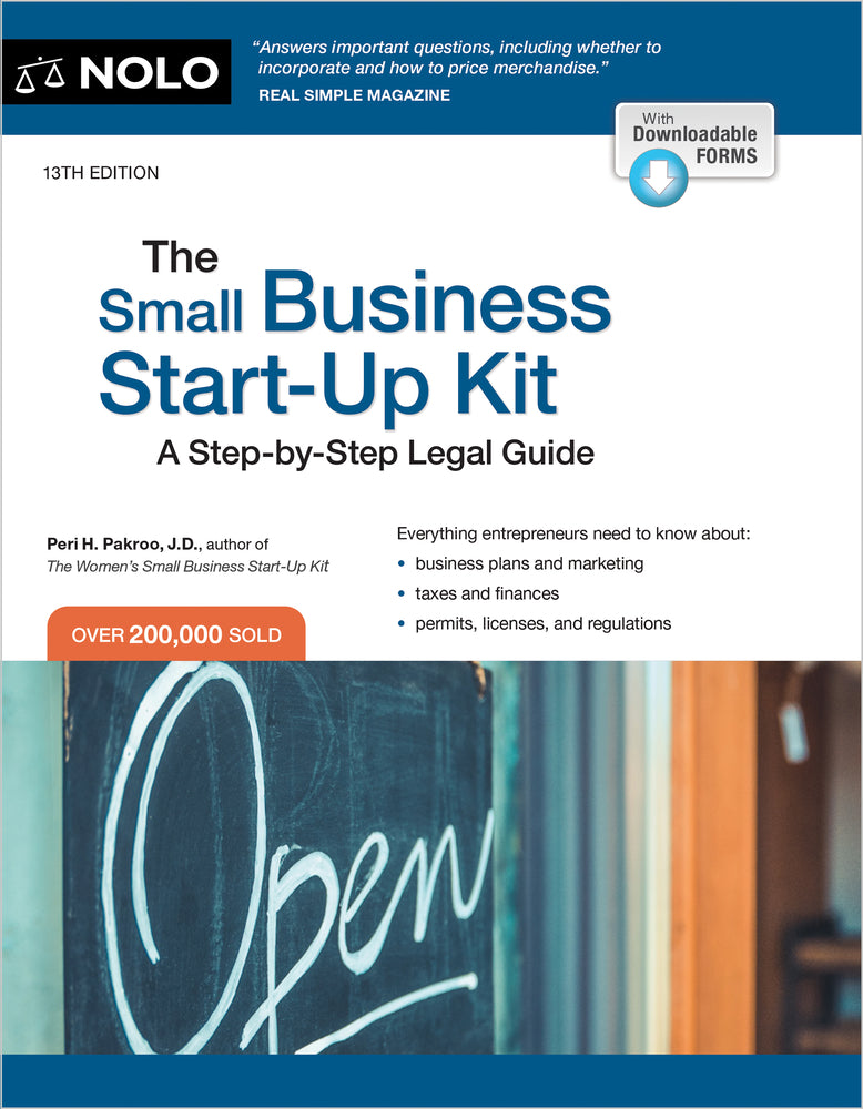 Book cover for The Small Business Start-Up Kit: A Step-By-Step Legal Guide
