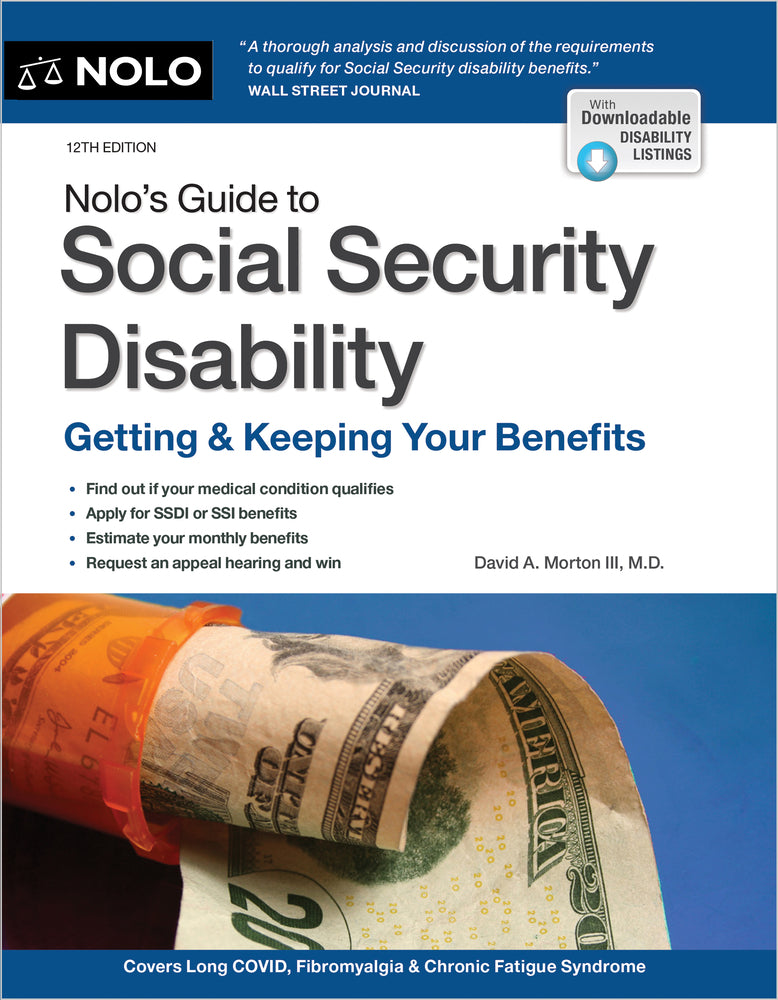Book cover for Nolo's Guide to Social Security Disability: Getting & Keeping Your Benefits