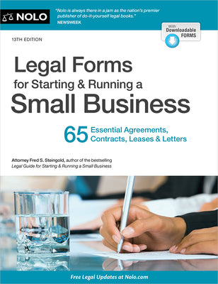 Book cover for Legal Forms for Starting & Running a Small Business: 65 Essential Agreements, Contracts, Leases & Letters