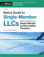 Book cover for Nolo's Guide to Single-Member Llcs: How to Form & Run Your Single-Member Limited Liability Company