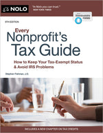 Book cover for Every Nonprofit's Tax Guide: How to Keep Your Tax-Exempt Status & Avoid IRS Problems