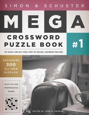Book cover for Simon & Schuster Mega Crossword Puzzle Book #1