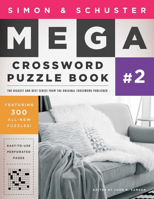 Book cover for Simon & Schuster Mega Crossword Puzzle Book #2
