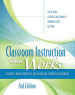 Book cover for Classroom Instruction That Works: Research-Based Strategies for Increasing Student Achievement