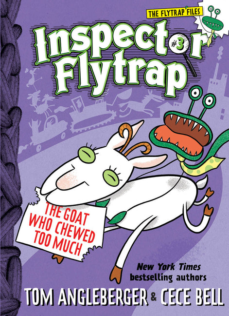 Book cover for Inspector Flytrap in the Goat Who Chewed Too Much (Inspector Flytrap #3)