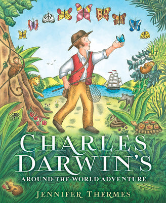Book cover for Charles Darwin's Around-The-World Adventure