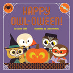 Book cover for Happy Owl-Oween!: A Halloween Story Board Book