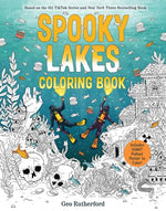 Book cover for Spooky Lakes Coloring Book: Includes Pull-Out, Oversized Poster to Color!