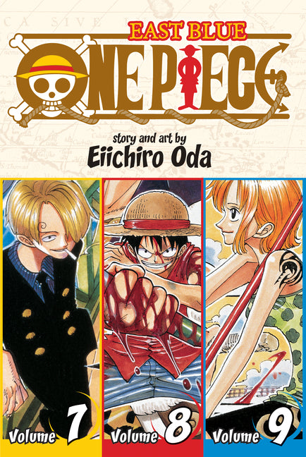 Book cover for One Piece (Omnibus Edition), Vol. 3: Includes Vols. 7, 8 & 9