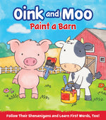 Book cover for Oink and Moo Paint a Barn