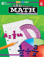 Book cover for 180 Days(tm) Math for Sixth Grade: Practice, Assess, Diagnose