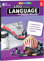 Book cover for 180 Days of Language for Fifth Grade: Practice, Assess, Diagnose