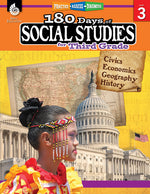 Book cover for 180 Days(tm) Social Studies for Third Grade: Practice, Assess, Diagnose