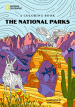 Book cover for National Parks: A Coloring Book