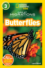 Book cover for National Geographic Readers: Great Migrations Butterflies
